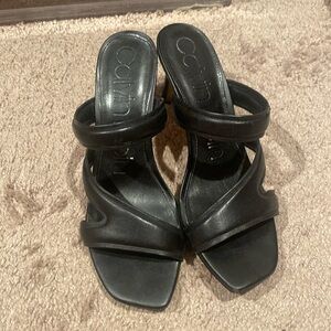Calvin Klein Halia Sandal in Black